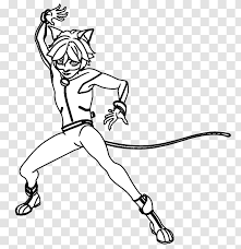 Marinet becomes heroine ladybug, while adrien becomes cat noir. Adrien Agreste Alya Cesaire Coloring Book Drawing Image Page Ladybug E Chat Noir Transparent Png