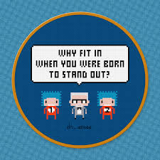 Cross stitch pattern of the grinch from how the grinch stole christmas. Why Fit In Dr Seuss Quote Cross Stitch Pattern