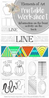 I Use This Elements Of Art Worksheet In My Introduction To Art Class Every Year This Printable Work Elements Of Art Line Elements Of Art Art Education Lessons