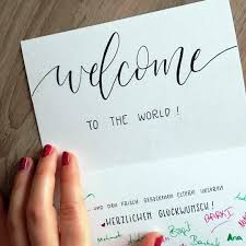 Lettering Karte Zur Geburt Karte Zur Geburt Schreiben Gluckwunschkarte Geburt Lettering