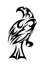 Tribal hawk tattoo design greeting card | zazzle. Power Hawk Tattoo Signs Hawk Tattoo Tribal Tattoos