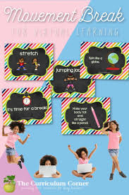 Free Movement Break For Virtual Learning Virtual School Class Incentives Online Teaching