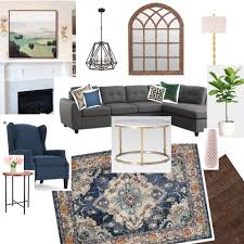 A little darker than the pictures online but they are perfect for my space. Living Room Refresh Mood Board Grey Sectional Navy Blue Chair Pops Of Greenery Blac White Living Room Decor Grey Couch Living Room Blue Accents Family Room