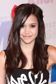 Megan Nicole Straight Dark Brown Overgrown Bangs, Pinned-Back Hairstyle