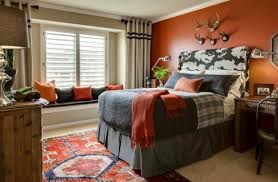 Burnt Orange Accent With Tan Walls And Grey Burnt Orange Accents Boy Room Paint Cool Bedrooms For Boys Gray Bedroom Walls