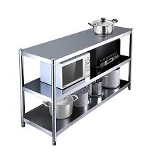 Organizer for cosmetics kitchen accessories storage China Densen Customized Stainless Steel Kitchen Rack Flexible Standing Type Microwave Oven Shelf Rack Kitchen Storage Rack China 1mm Stainless Steel Sheet Metal Fabrication 3d Metal Fabrication
