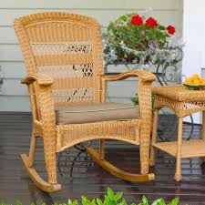 Your rocking chair was probably part of a sun parlor set, which included a sofa, side chairs, a table, a planter, and a floor lamp. Tortuga Outdoor Portside Wicker Tan Metal Frame Rocking Chair S With Neutral Tan Cushioned Seat In The Patio Chairs Department At Lowes Com