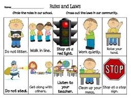 Rules And Laws Worksheet In 2020 Rules And Laws Kindergarten Social Studies Social Studies Activities