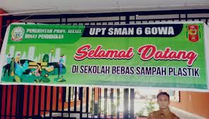 Selamat datang di website resmi sman 1 soreang 24 04 2009 banner selamat datang ke sekolah papan tanda di masjid bukit ibam banner prasekolah papan tanda label nama benda dlm bahasa arab. Sman 6 Gowa Deklarasi Bebas Sampah Plastik Gosulsel