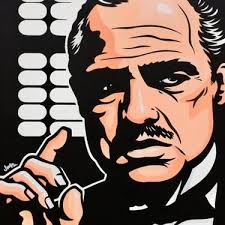 Don Vito Corleone Painting Pop Art Painting Potrait Painting Art