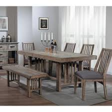 Made from acacia wood in a weathered gray polish, the schneider is a rectangular dining table designed to seat six. Farmhouse Rustic Grey Kitchen Dining Sets Birch Lane
