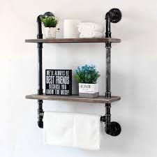 We did not find results for: Buy Industrial Pipe Shelf Bathroom Shelves Wall Mounted 19 6in Rustic Wood Shelf With Towel Bar 2 Tier Farmhouse Towel Rack Over Toilet Pipe Shelving Floating Shelves Towel Holder Retro Grey Online In Kazakhstan B07x1sh1bf