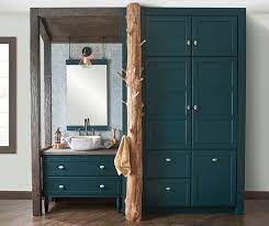 All water feed pipes and waste pipes are hidden under tiled enclosed areas. Teal Green Bathroom Vanity Storage Cabinets Decora