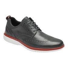 Rockport Dressports 2 Fast Marathon Ltd Oxford Shoes Grey Leather Marathon