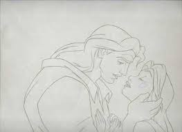 Original Art Of Beauty And The Beast S Ending Kiss Disney Concept Art Disney Drawings Art