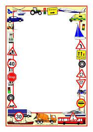 Transport Themed A4 Page Borders Sb3889 Sparklebox Page Borders Colorful Borders Design Borders