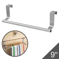 Requires no tools or installation; Dish Towel Bar Holders In Out Cabinet Door Stainless Steel No Tool Set 2 Walmart Canada