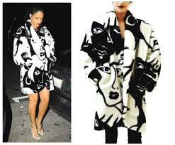 Black And White Faux Fur Coat Pin On Hookedonhoneyvintage