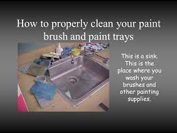 how to properly clean your paint brush