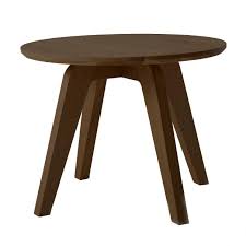 Solid wood coffee, console, sofa & end tables : Jan Kurtz Dweller Solid Wood Side Table O50cm Ambientedirect