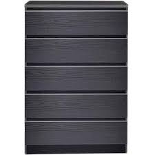 Cheap black dresser tall white dresser black dressers small dresser dressers for sale double dresser cheap storage units drawer storage unit modern chest of drawers. Modern Danish 5 Drawer Tall Chest Of Drawers Dresser Black Oak Grain Wooden Wenge Bedroom Furniture Buy Online In Samoa At Samoa Desertcart Com Productid 16855253