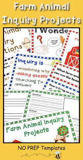 Teaching Farm Animal Inquiry Is Easy With These No Prep Resources Farm Animal Inquiry Inquiry Based Learning Projects Inquiry Based Learning Learning Projects