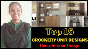 Kitchen cabinet trendy modern crockery cabinet designs dining room. Top 15 Crockery Unit Design Kitchen Crockery Cabinet Design Showcase Wall Cabinet Design Youtube