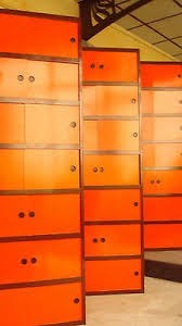 lot de 4 armoires kewlox look vintage orange et brune ebay kast huis