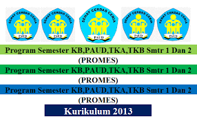 Prosem ini nanti selanjutkan akan digunakan untuk membuat rppm, Marquee Program Semester Pembelajaran Kb Paud Tka Tkb K13 Smt 1 Dan 2 Marquee Mayfile