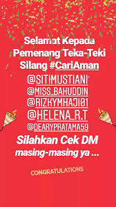 Sobat yang ingin menampilkan stiker kuis di instagram ini harus memenuhi syarat yang akan kita bagikan. Contoh Kuis Instagram Honda Kalbar Muhammad Teguh Budianto