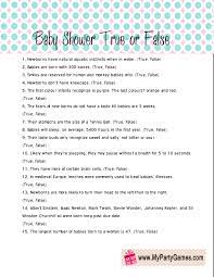 Take this short quiz and find out! Free Printable Baby Shower True Or False Game