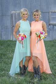 Bohemian Bridesmaid Dress Hi Lo Bridesmaid Dress Garden Rustic Country Maid Of High Low Bridesmaid Dresses Country Bridesmaid Dresses Peach Bridesmaid Dresses