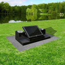 Fits most metal, bronze, granite, and marble memorial vases. Black Granite Book Memorial With Twin Flower Holders Thornhill