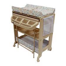 Caregiver can stand at the sink comfortably during bath time. Baby Bath Stand The Peanut Gallery