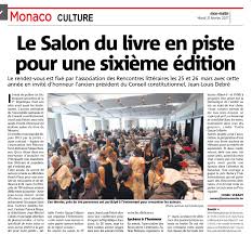 We did not find results for: Monaco Matin Annonce Le Prochain Salon Du Livre Salon Du Livre De Monaco
