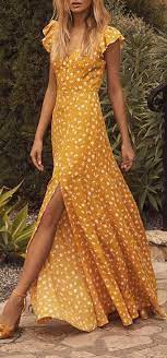 Fresh Picked Mustard Yellow Floral Print Backless Maxi Dress Yellow Floral Maxi Dress Backless Maxi Dresses Floral Maxi Dress