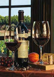 vineyard view by eric christensen italienischer wein wein kunst wein trinken