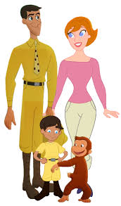 Curious George Ted And Maggie S Family Portrait Family Portraits Artwork Pictures Curious George