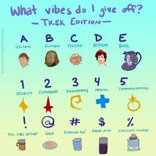 Idk how to describe vibes but i feel like you would be a very fun yet caring friend like one of those lol. What Star Trek Vibes Do I Give Off Album On Imgur