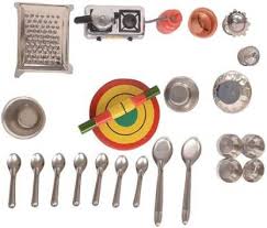 Activity pads, building kits, collectible toys, puppets Pancikaa Stainless Steel Mini Toy Kitchen Set For Kids 24 Pcs Stainless Steel Mini Toy Kitchen Set For Kids 24 Pcs Buy Kitchen Set Toys In India Shop