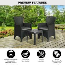 Make sure this fits by entering your model number.; Olsen Smith 3 Piece 2 Person Weatherproof Rattan Outdoor Garden Lawn Packed Direct Uk