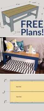 So Bauen Sie Eine Elegante Diy Bank Kostenlose Druckbare Projektplane Zum Bauen Bauen Druckbare E Diy Furniture Plans Diy Wood Bench Elegant Benches