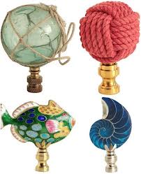Decorative Coastal Nautical Ocean Lamp Finials Lamp Finial Nautical Lamps Finials