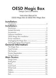 Oesd, the name that means beautiful embroidery. Oesd Magic Box Embroidery Online