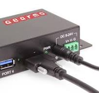 4-Port USB 3.2 Gen 2 3 Type-C 1 Type-A Industrial Surface & DIN-Rail Mount  Hub w/ ESD Surge Protection