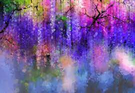 Wisteria Flower Meaning Watercolor Flowers Paintings Watercolor Flowers Painting