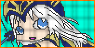 Alpha Friendship Bracelet Pattern 17410 Braceletbook Com Pixel Art Alpha Patterns Cross Stitch