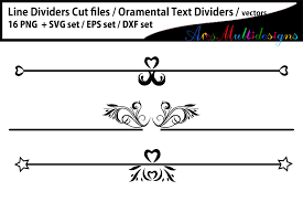 Download Ornamental Text Dividers Svg Eps Png Dxf Graphic By Arcs Multidesigns Creative Fabrica Text Dividers Divider Clipart Text Symbols PSD Mockup Templates