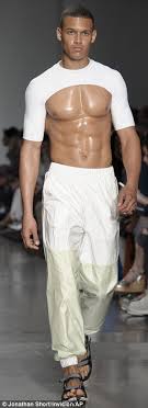 Keep in mind silk satin tops or blouses are not something you plan on letting sit in the back of your wardrobe. London Fashion Week Sheer Crochet Jumpsuits And Silk Blouses No It S Not For Ladies It S Lfw S Men S Collections Daily Mail Online