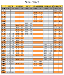 Size Conversion Chart Mikes Better Shoes